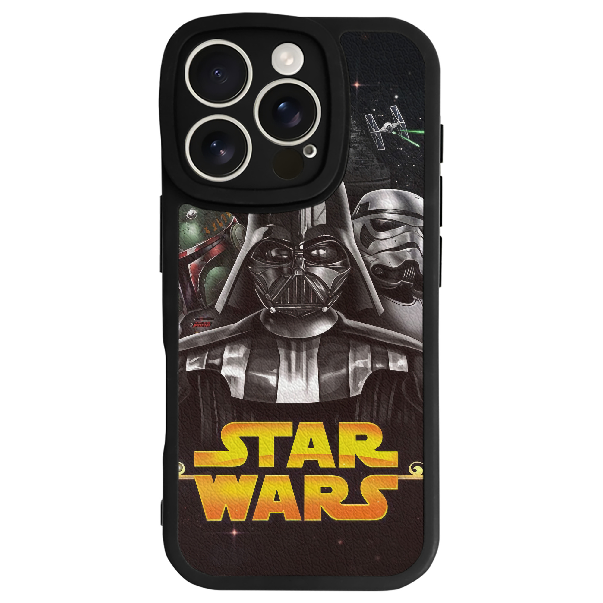 （画像用） スター・ウォーズ Star Wars 【iPhone 16シリーズ対応】シリコンスマホケース（レザー調） 材質：シリコン